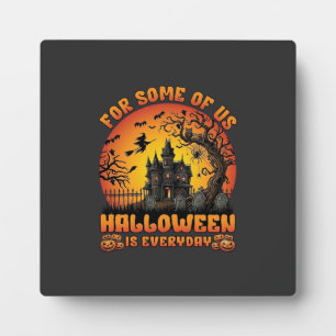 Placa Expositora Casa embrujada todos los días de Halloween Bruja L