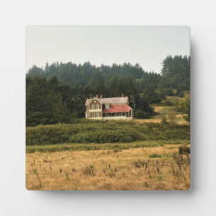 Placa Expositora Casa Hughes, Cabo Blanco, Costa de Oregón