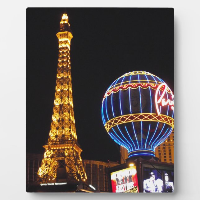 Placa Expositora Casino Nocturno Iluminado en Las Vegas Las Vegas C (Frente)