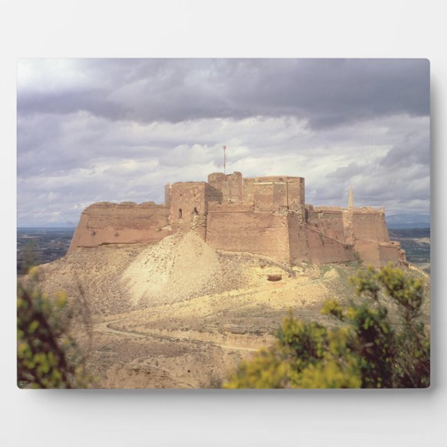 Placa Expositora Castillo de Monzon, donde el Rey James pasó su inf (Frente)