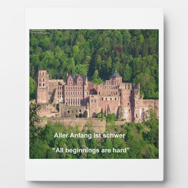 Placa Expositora Castillo de Neuschwanstein Frankfurt & Cotización  (Frente)
