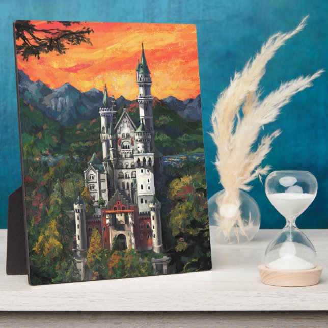 Placa Expositora Castle Schloss Neuschwanstein (Lado)