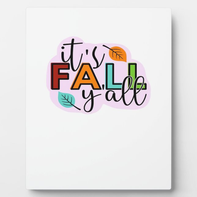 Placa Expositora Casual Funny del otoño (Frente)