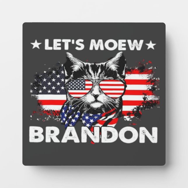 Placa Expositora Cat Lets Meow (Frente)