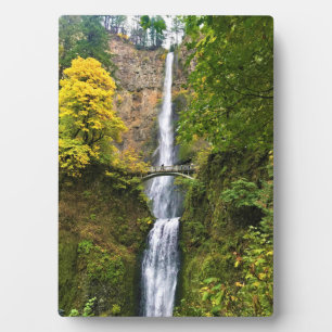 Placa Expositora Cataratas Multnomah, desfiladero del río Columbia,