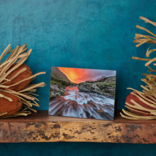 Placa Expositora Cataratas SwiftCurrent Parque nacional Glaciar M