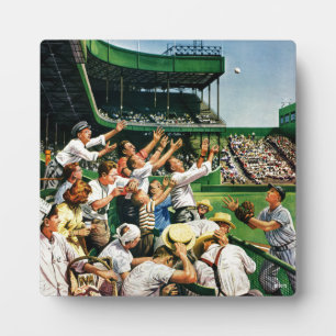 Placa Expositora Catching Home Run Ball