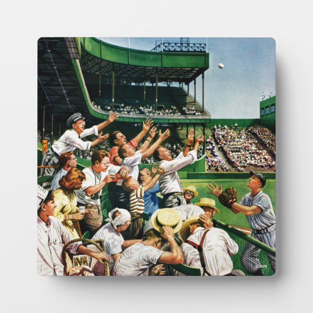 Placa Expositora Catching Home Run Ball (Frente)