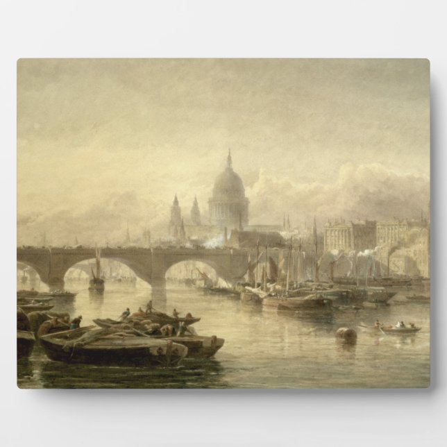 Placa Expositora Catedral de San Pablo y Puente de Londres desde el (Frente)