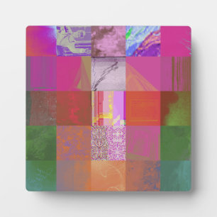 Placa Expositora CD1FE646 Arte abstracto de falla digital Patrón de