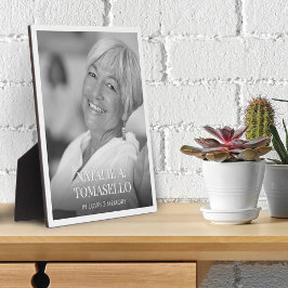 Placa Expositora Celebración Del funeral De La Vida