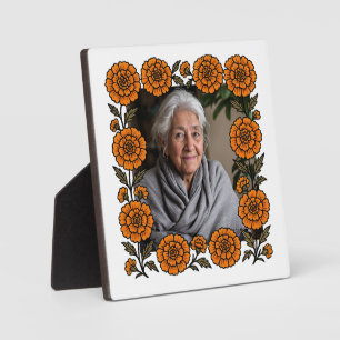 Placa Expositora Cempasúchil Ofrenda Altar Día de Muertos