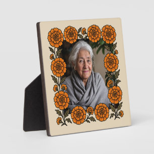 Placa Expositora Cempasúchil Ofrenda Altar Día de Muertos