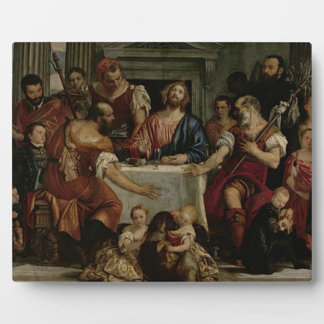 Placa Expositora Cena en Emmaus (aceite sobre lienzo) (Frente)