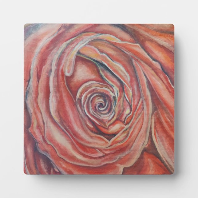 Placa Expositora Centro de rosa rojo (Frente)