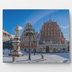 Placa Expositora Centro histórico de Riga, Letonia