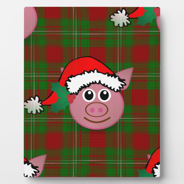 Placa Expositora cerdo navidad (Frente)