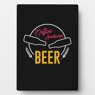 Placa Expositora Cerveza nativa norteamericana