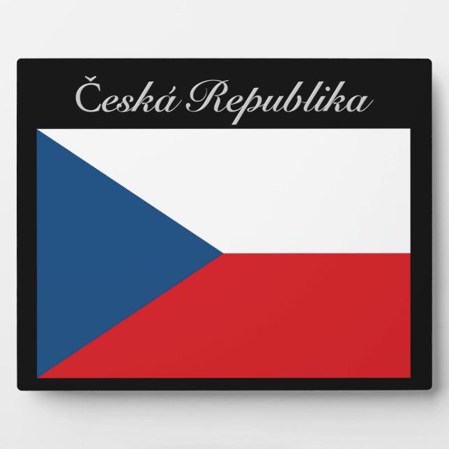 Placa Expositora Česká republika vlajka (Frente)