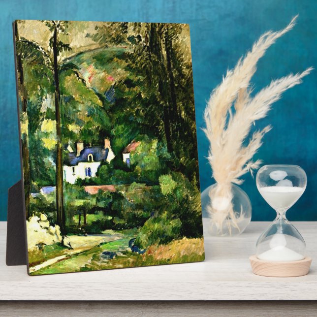 Placa Expositora Cezanne - Casas en la vegetación-1881 (Lado)