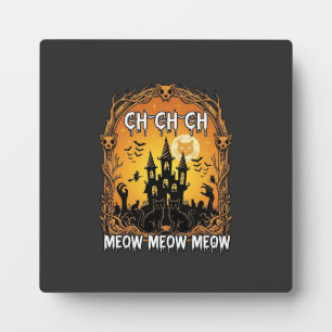 Placa Expositora Ch Meow Castillo Embrujado de Halloween_1