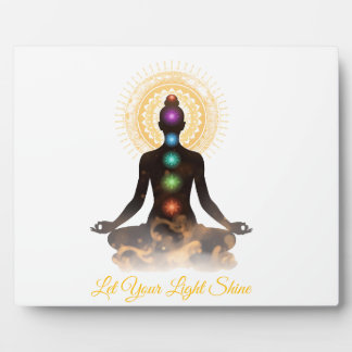 Placa Expositora Chakra Silhouette Tabletop Plaque with Easel 
