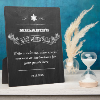 Placa Expositora Chalkboard Bat Mitzvah