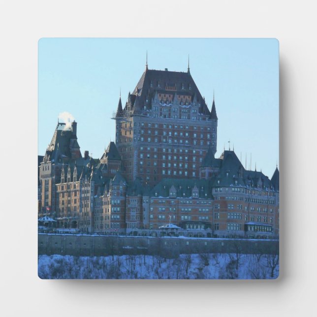Placa Expositora Chateau Frontenac, Quebec, Canadá (Frente)