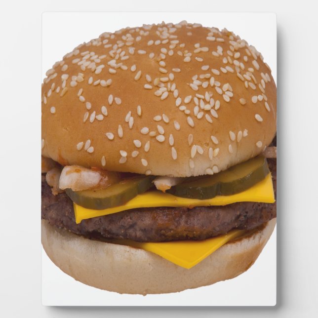 Placa Expositora Cheeseburger En Sesame Seed Bun (Frente)