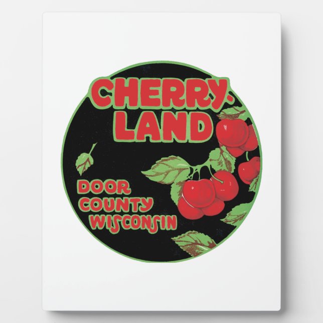 Placa Expositora Cherryland Door County Wisconsin (Frente)