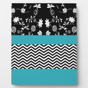 Placa Expositora chevron floral