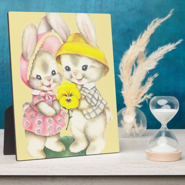 Placa Expositora Chica conejo + niño (Lado)