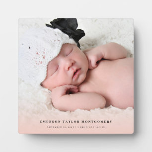 Placa Expositora Chica de gradiente rosado simple clásico