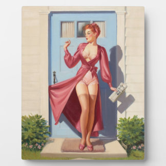 Placa Expositora Chica del Pin-Up del Periódico Matutino