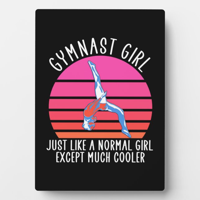 Placa Expositora Chica Gymnast (Frente)