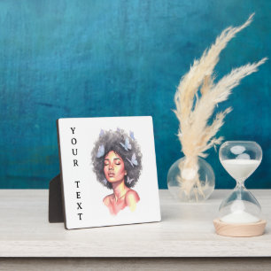 Placa Expositora Chica Negra Mariposa Minimalista Pastel Personaliz
