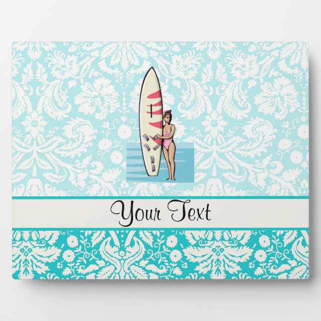Placa Expositora Chica surfista (Frente)