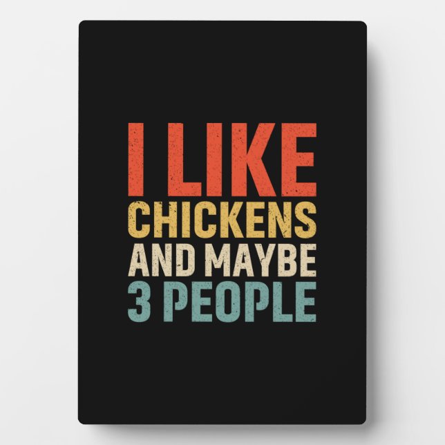 Placa Expositora Chicken Lover | Me Gustan Los Pollos (Frente)