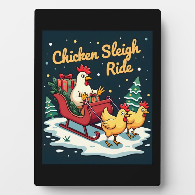 Placa Expositora Chicken Sleigh Ride (Frente)