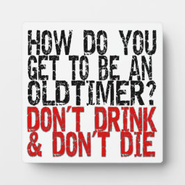 Placa Expositora Chiste de tiempo antiguo de recuperación