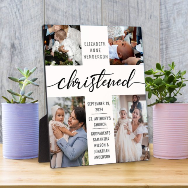 Placa Expositora Christening Collage de fotos Keepsake (Subido por el creador)