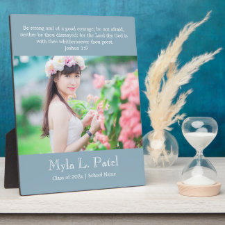 Placa Expositora Christian Scripture Graduation 8x10 Photo Desktop 