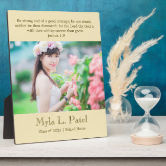 Placa Expositora Christian Scripture Graduation 8x10 Photo Desktop 