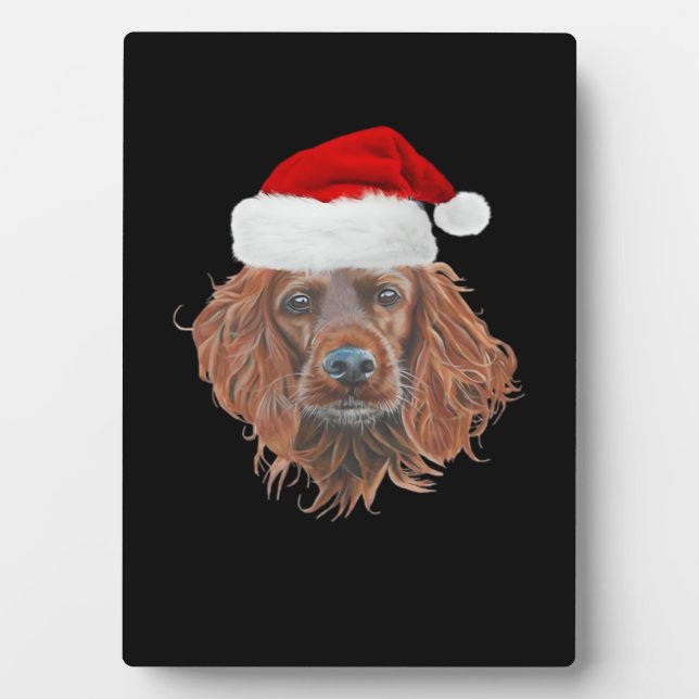 Placa Expositora Christmas Irish Setter Classic T-Shirt (Frente)