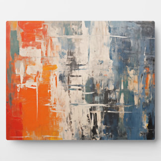 Placa Expositora Chromatic Crossroads Abstract Digital Painting