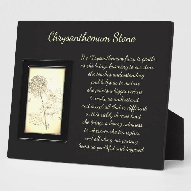 Placa Expositora Chrysanthemum Stone Crystal Fairy (Lado)