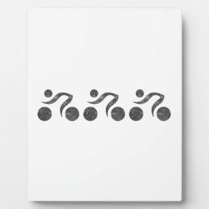 Placa Expositora Ciclistas en gris