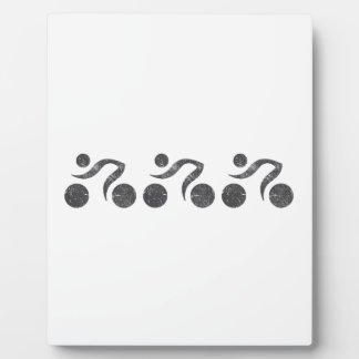 Placa Expositora Ciclistas en gris