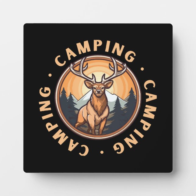 Placa Expositora Ciervos - Salvajismo - Camping (Frente)