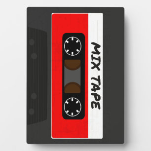 Placa Expositora Cinta Mixta Roja - Regalo Inspirado en los 80 y 90